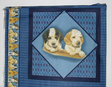 Patchworkstoff Hundepanel